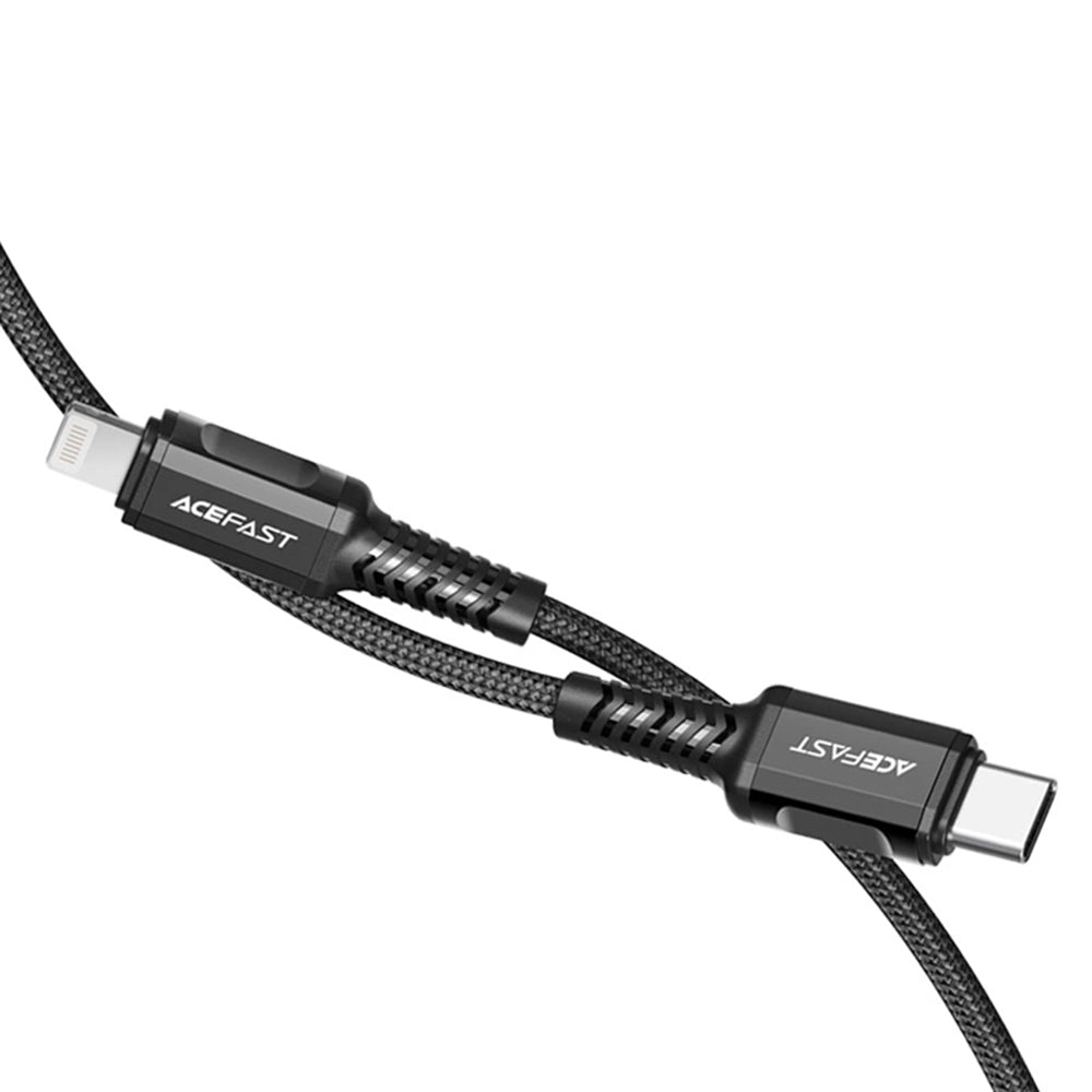 Cavo Dati e Ricarica USB-C - Lightning Acefast C1-01, 30W, 1.2m, Nero