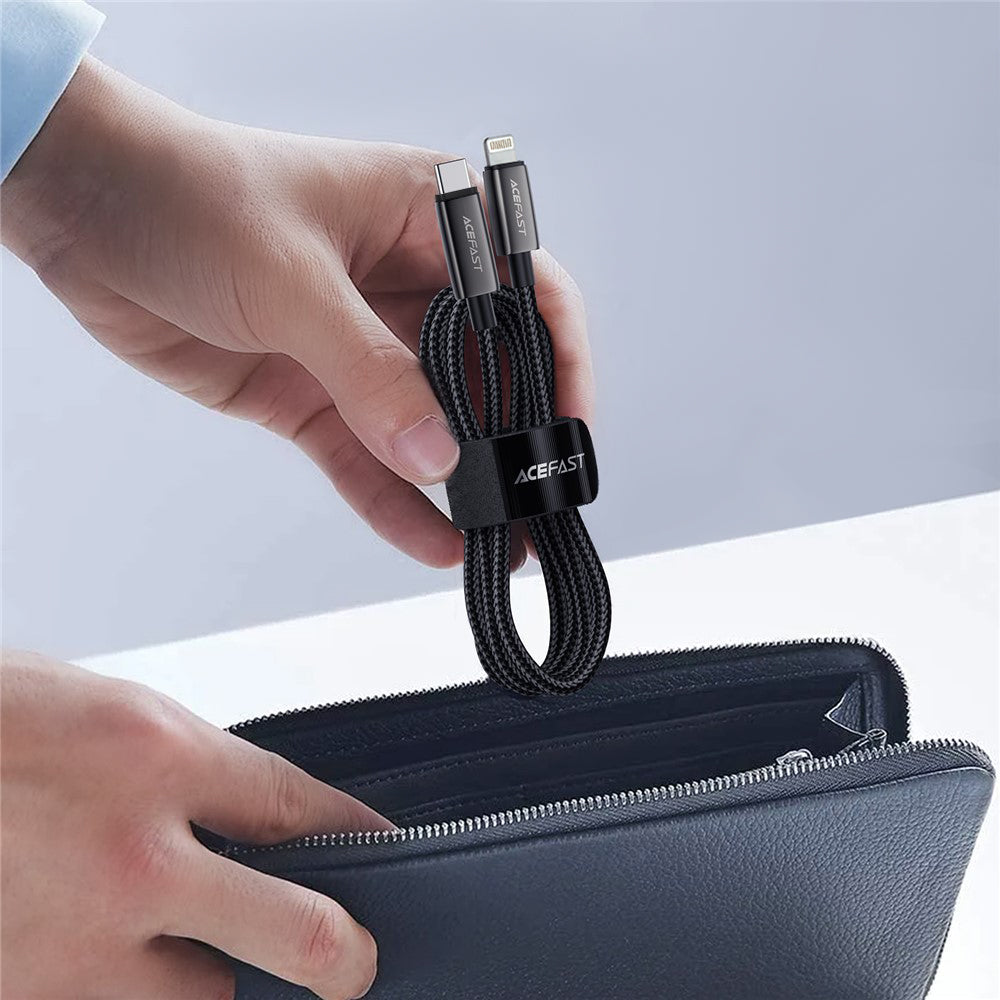 Cavo Dati e Ricarica USB-C - Lightning Acefast C23-01, 30W, 1.2m, Nero