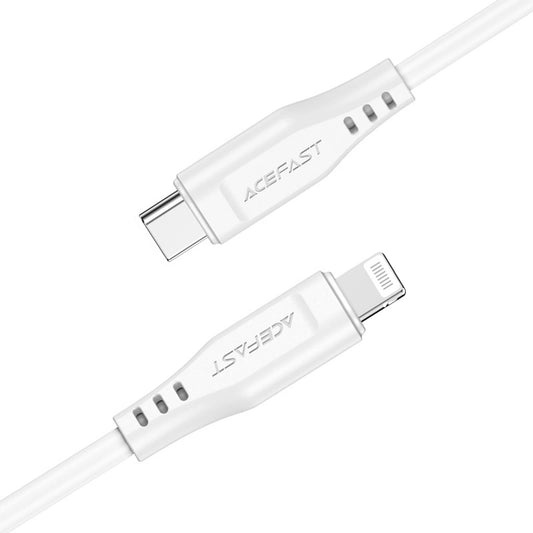 Cavo Dati e Ricarica USB-C - Lightning Acefast C3-01, 30W, 1.2m, Bianco