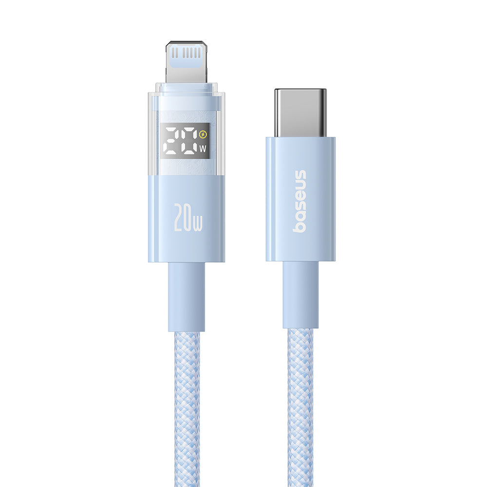 Cavo Dati e Ricarica USB-C - Lightning Baseus Display 2, 20W, 2m, Blu P10382703311-01