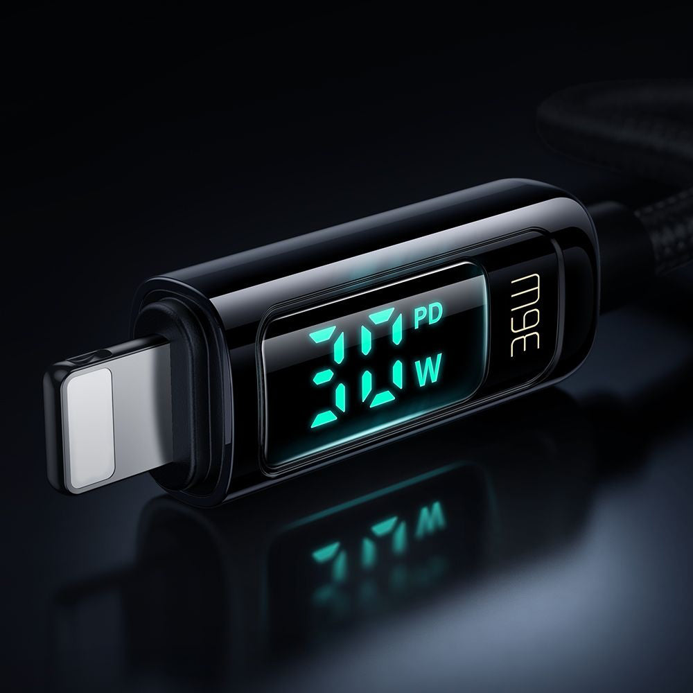 Câble de Données et de Charge USB-C - Lightning McDodo CA-8810 Display, 36W, 1.2m, Noir