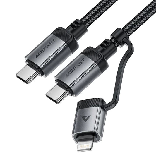 Cavo Dati e Ricarica USB-C - Lightning / USB-C Acefast C20-01, 60W, 1.2m, Nero
