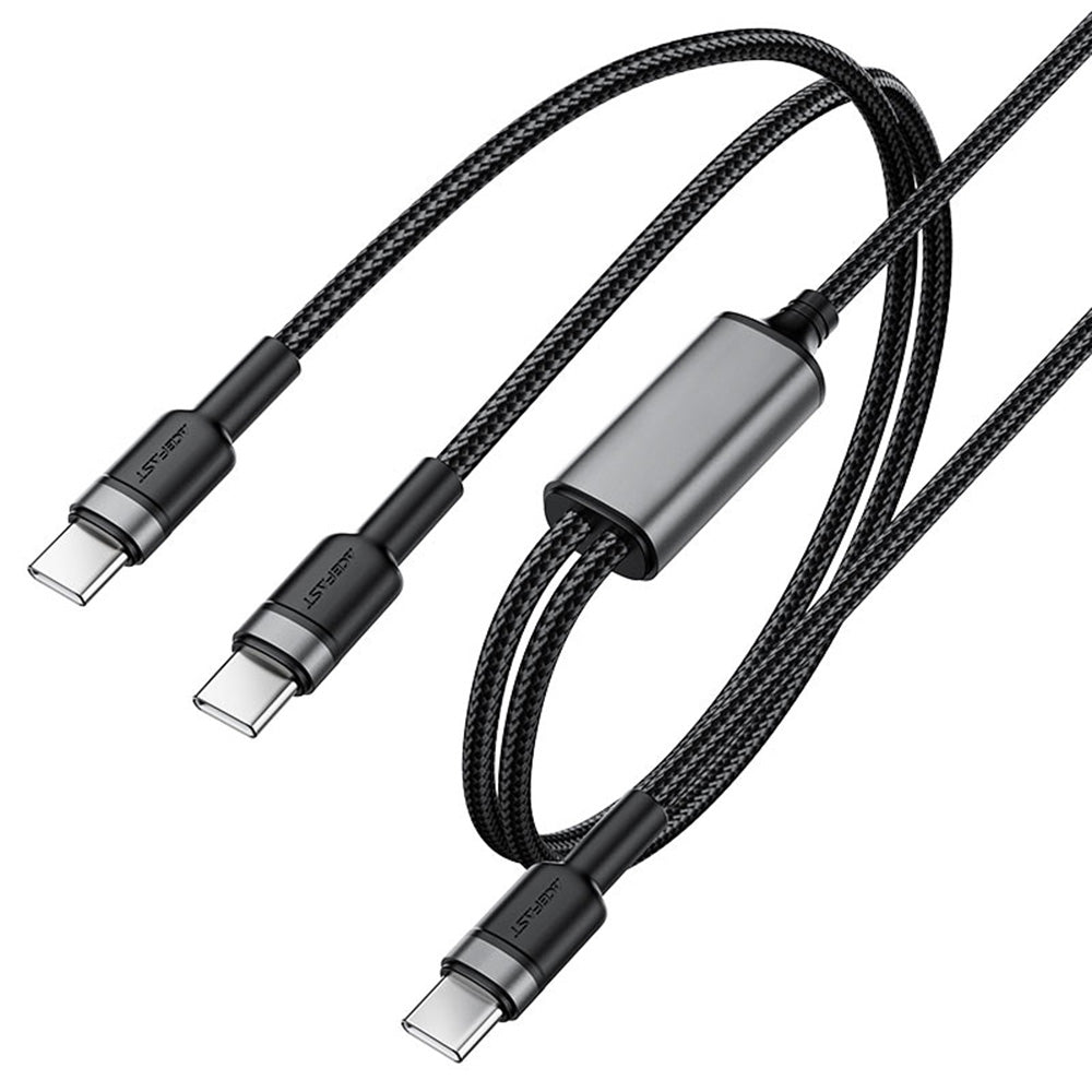 Câble de Données et de Charge USB-C - 2 x USB-C Acefast C22-02, 100W, 1.25m, Noir