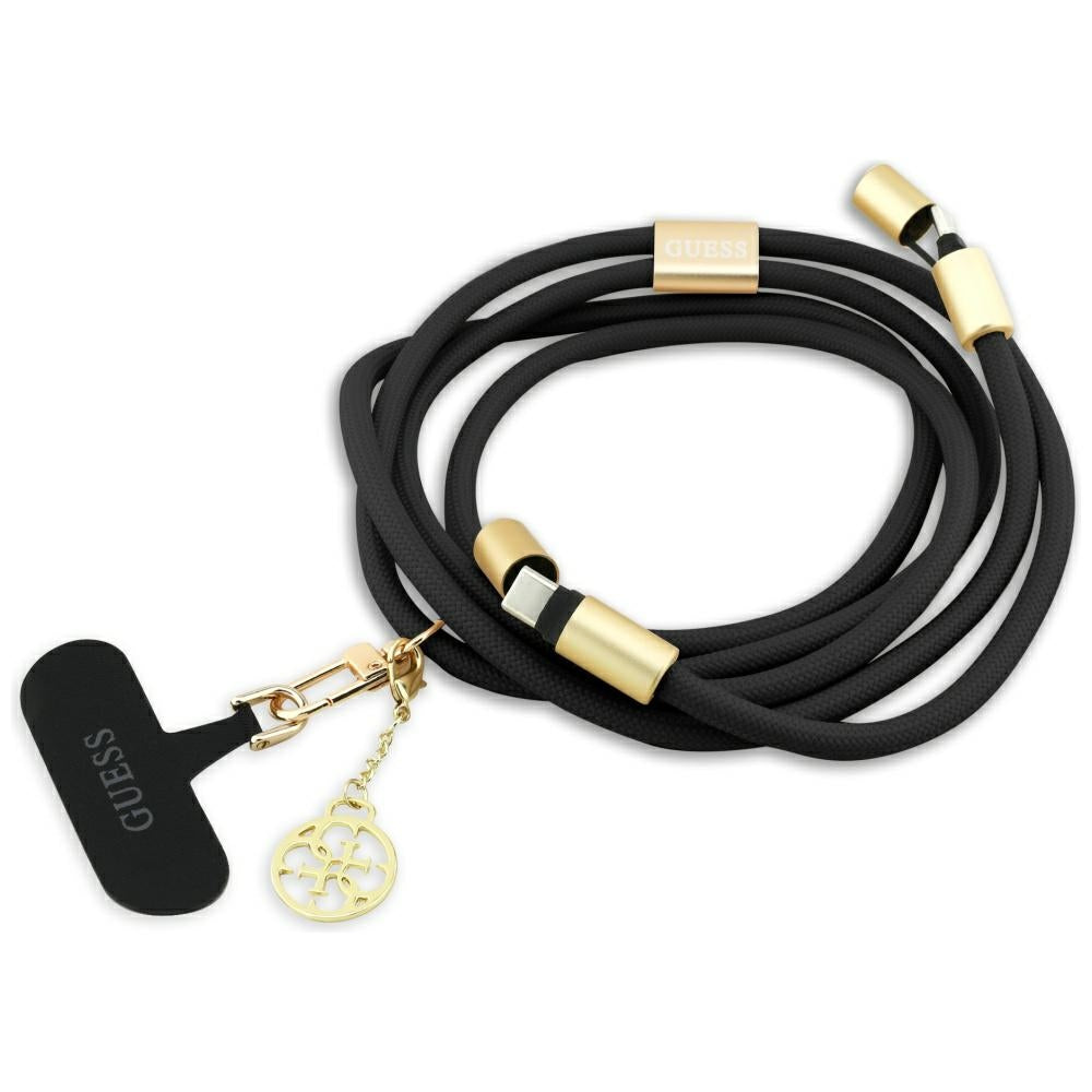 Cavo Dati e Ricarica USB-C - USB-C Guess CBDY 4G Charm, 100W, 1.5m, Nero