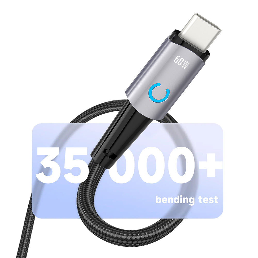 Câble de Données et de Charge USB-C - USB-C Lito LD10CC, 60W, 1m, Noir