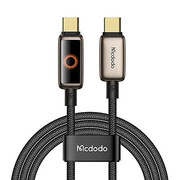 Cavo Dati e Ricarica USB-C - USB-C McDodo CA-6681 Spegnimento Automatico, 100W, 1.2m, Dorato