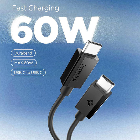 Cavo Dati e Ricarica USB-C - USB-C Spigen EB6015CC, 60W, 1,5m, Nero ACA10417