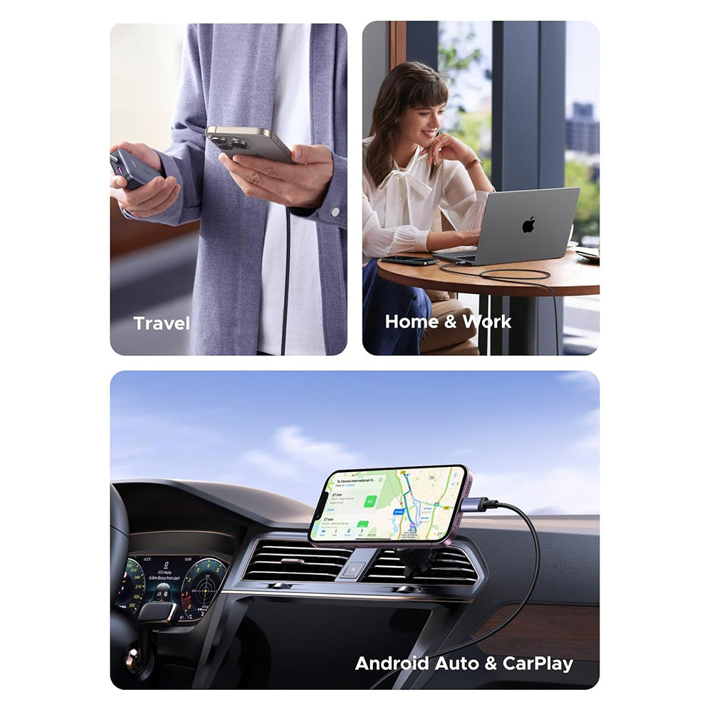 Cavo Dati e Ricarica USB-C - USB-C UGREEN L532, 240W, 2m, Grigio