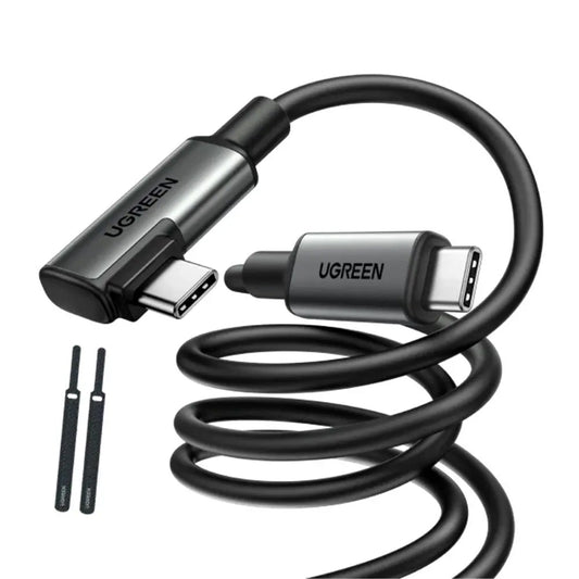 Câble de Données et de Charge USB-C - USB-C UGREEN US551 (90629) Angled, 60W, 5m, Noir