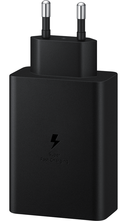 Samsung Trio Netzwerk-Ladegerät, 65W, 3,5A, 1 x USB-A - 2 x USB-C, Schwarz EP-T6530NBEGEU