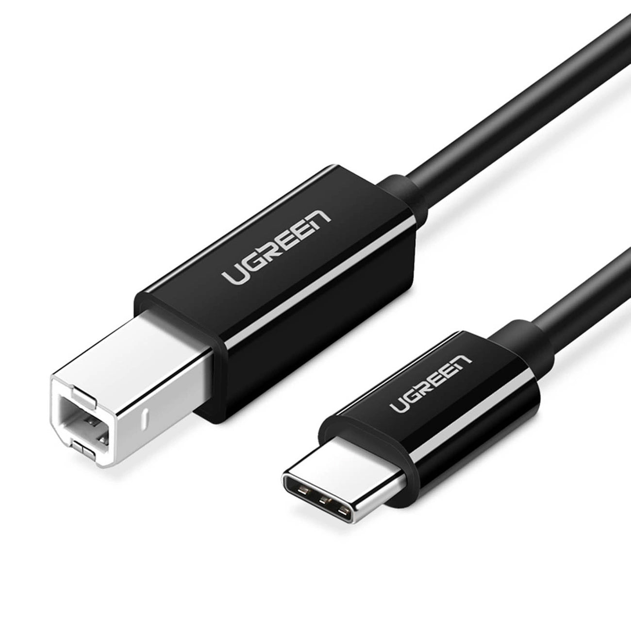 Druckerkabel UGREEN US241, USB-C - USB-B, 2m, Schwarz