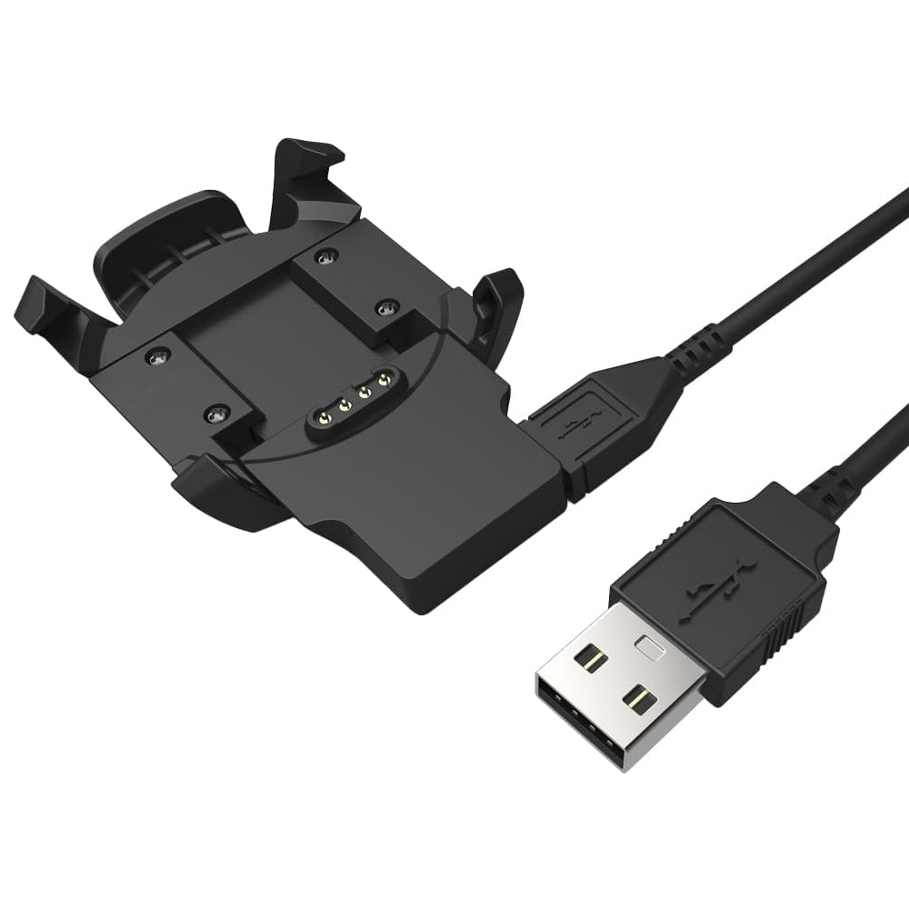 Cavo di Ricarica Techsuit TGC5 per Garmin Fenix 3 Sapphire / 3 HR / 3, USB-A, Nero