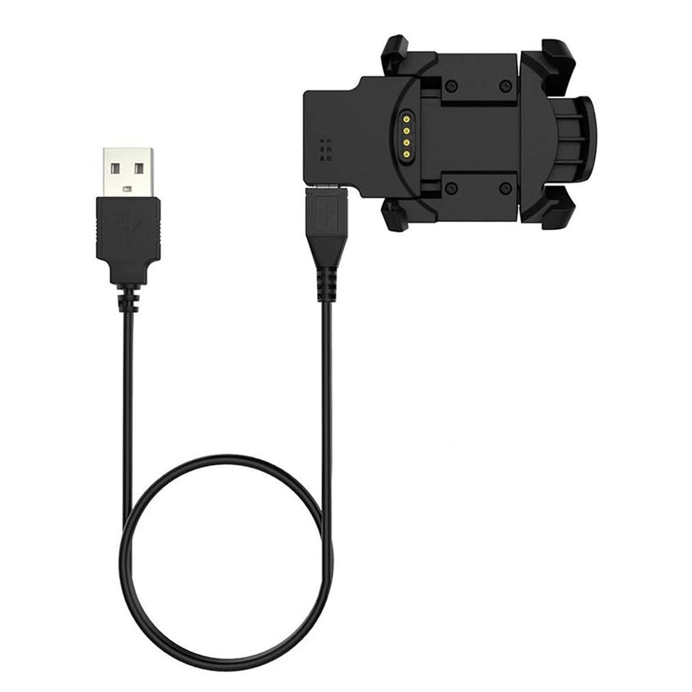 Cavo di Ricarica Techsuit TGC5 per Garmin Fenix 3 Sapphire / 3 HR / 3, USB-A, Nero