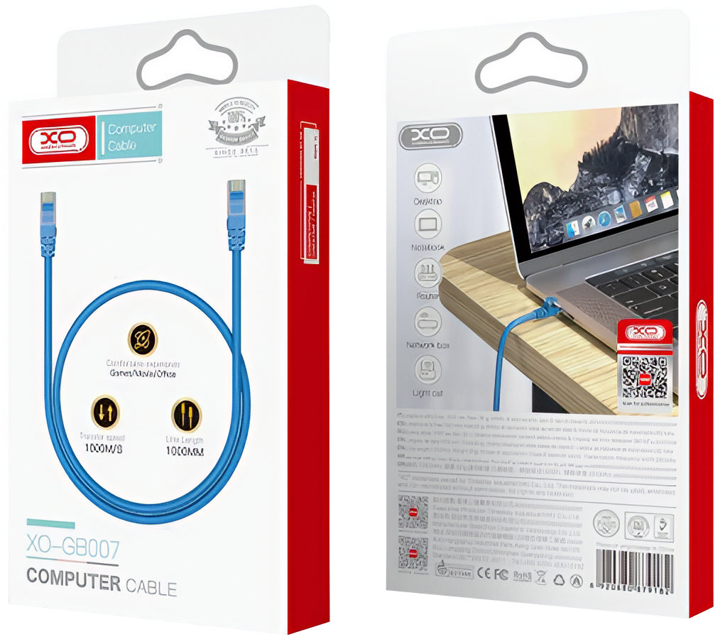 Cavo Retea XO Design GB007, UTP, Cat6, 1m, Blu