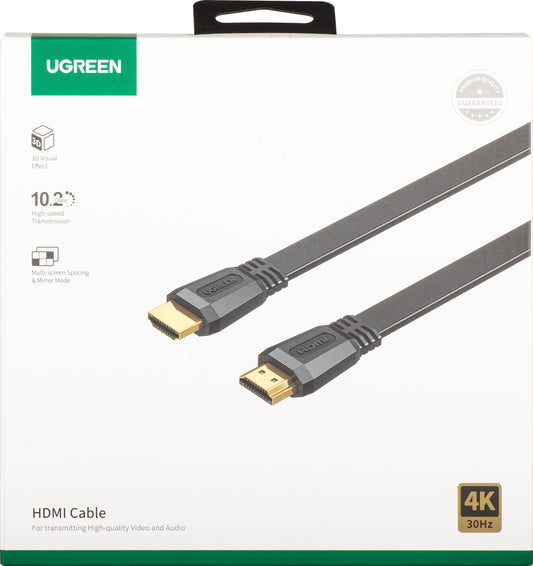 Câble Vidéo UGREEN ED015, HDMI - HDMI, 4K, 5m, Noir