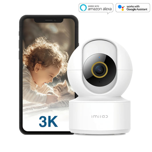 Caméra de surveillance iMILAB C22, Wi-Fi, 3K, intérieur, Alba CMSXJ60A