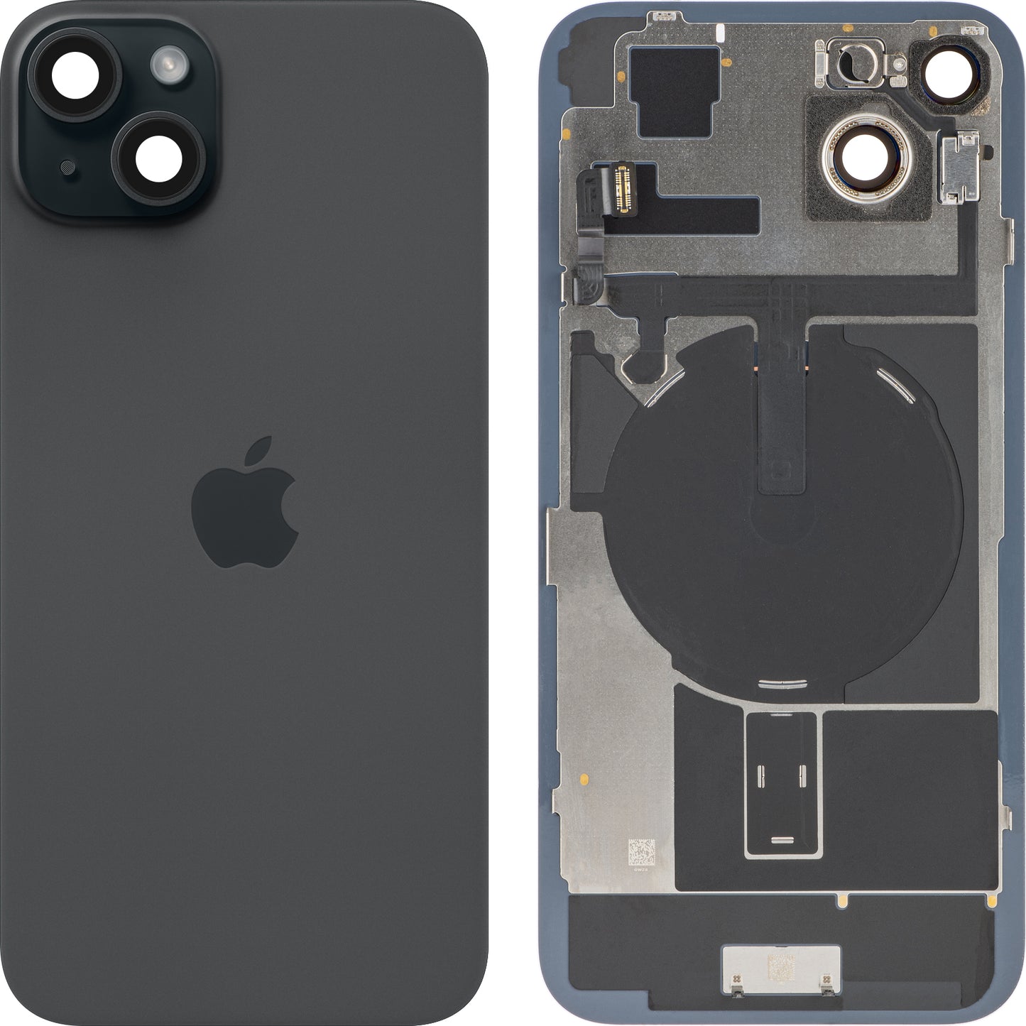 Akkuabdeckung Apple iPhone 15 Plus, Schwarz, Premium Swap