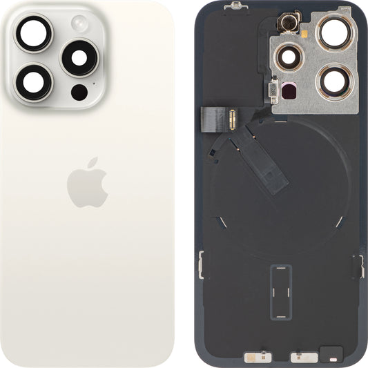 Cover per batteria Apple iPhone 15 Pro, bianco (bianco titanio), Swap