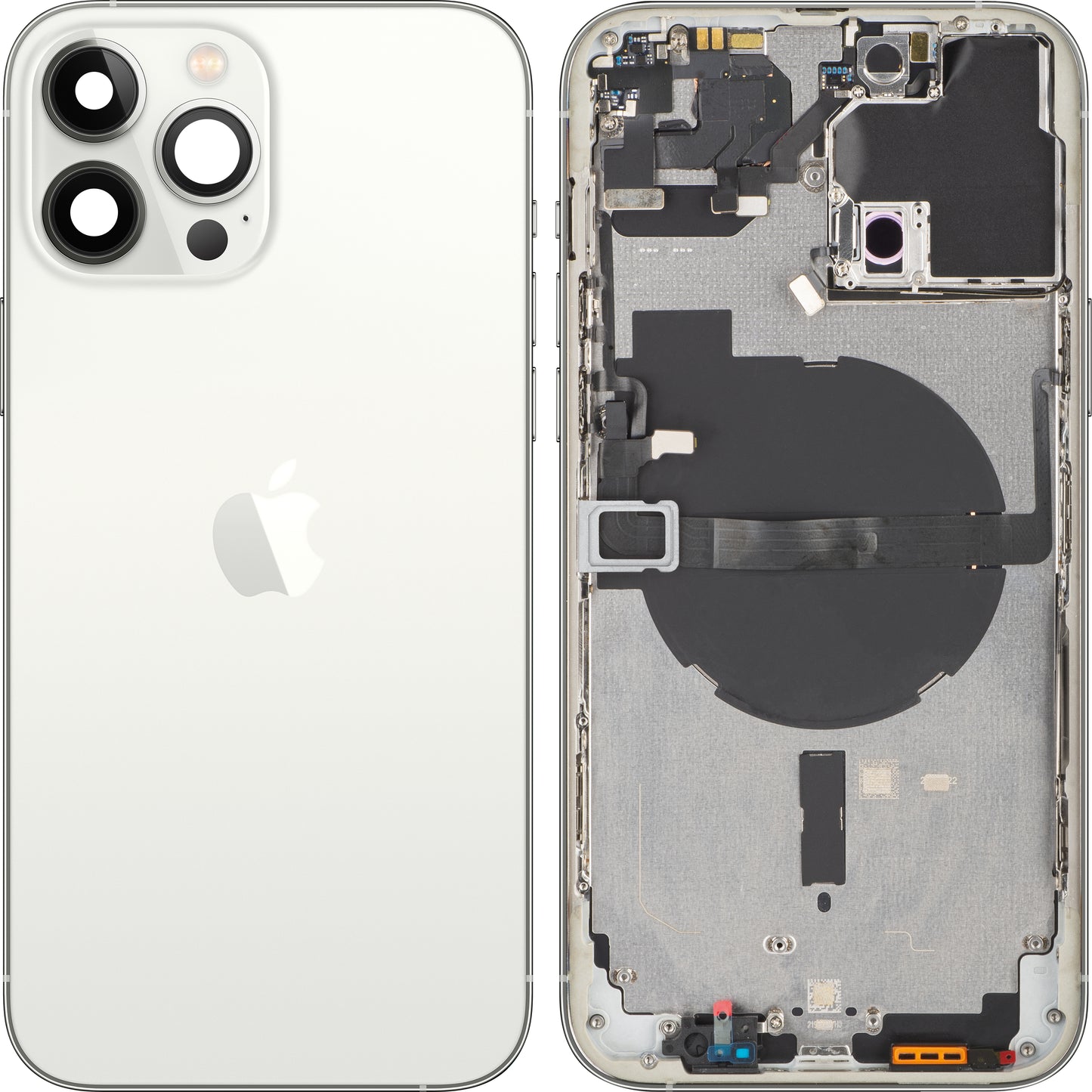 Copertura della batteria di Apple iPhone 13 Pro Max, con custodia centrale, argento, scambio