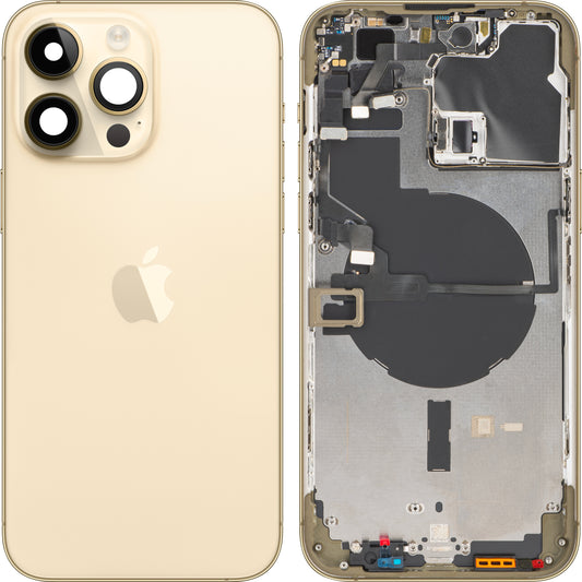 Apple iPhone 14 Pro Max Battery Cover, avec demi-case, Gold, Swap