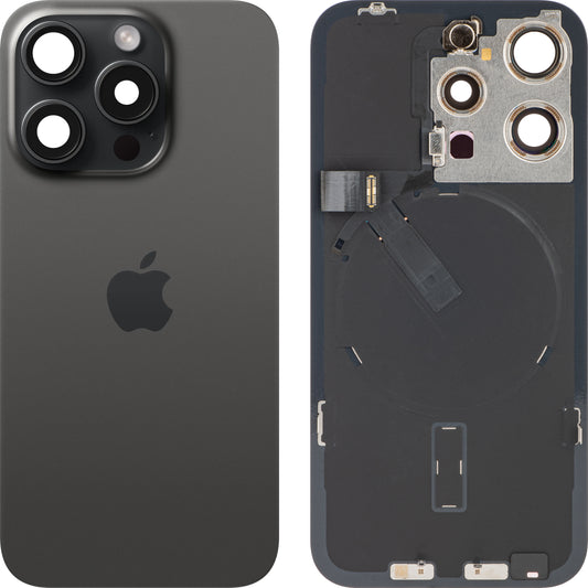Cover per batteria Apple iPhone 15 Pro, nero (nero titanio), Swap