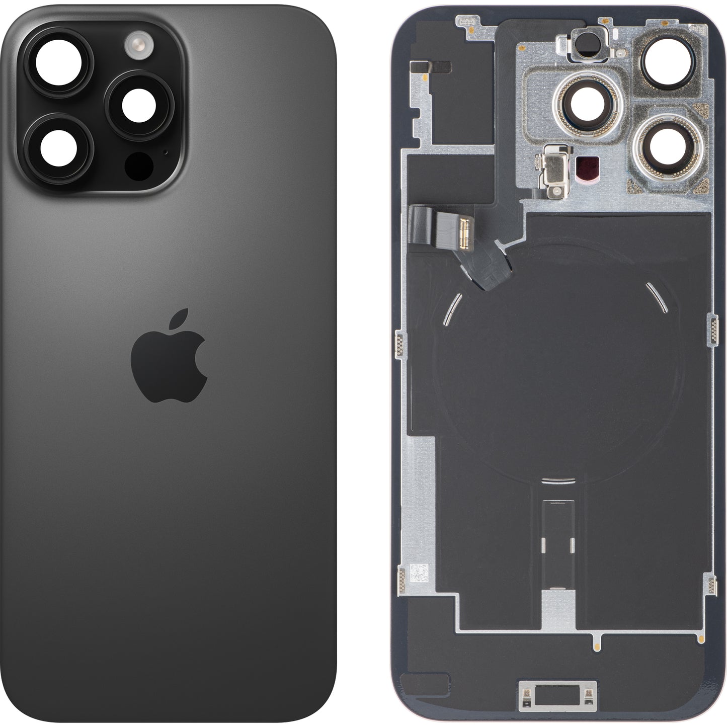 Batteriedeckel Apple iPhone 16 Pro Max, Schwarz (Black Titanium), Swap