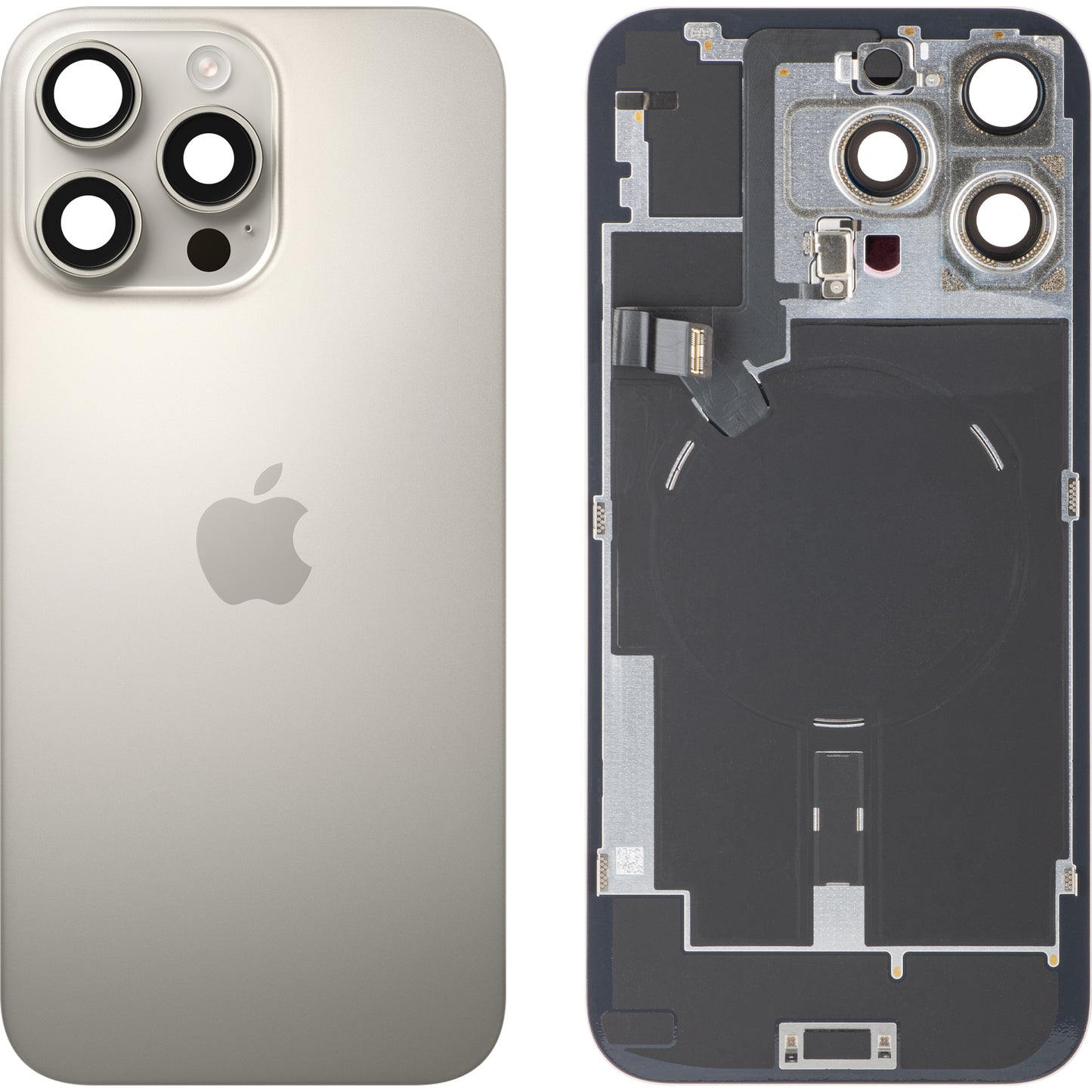 Coque Batterie Apple iPhone 16 Pro Max, Beige (Titane Naturel), Échange Premium