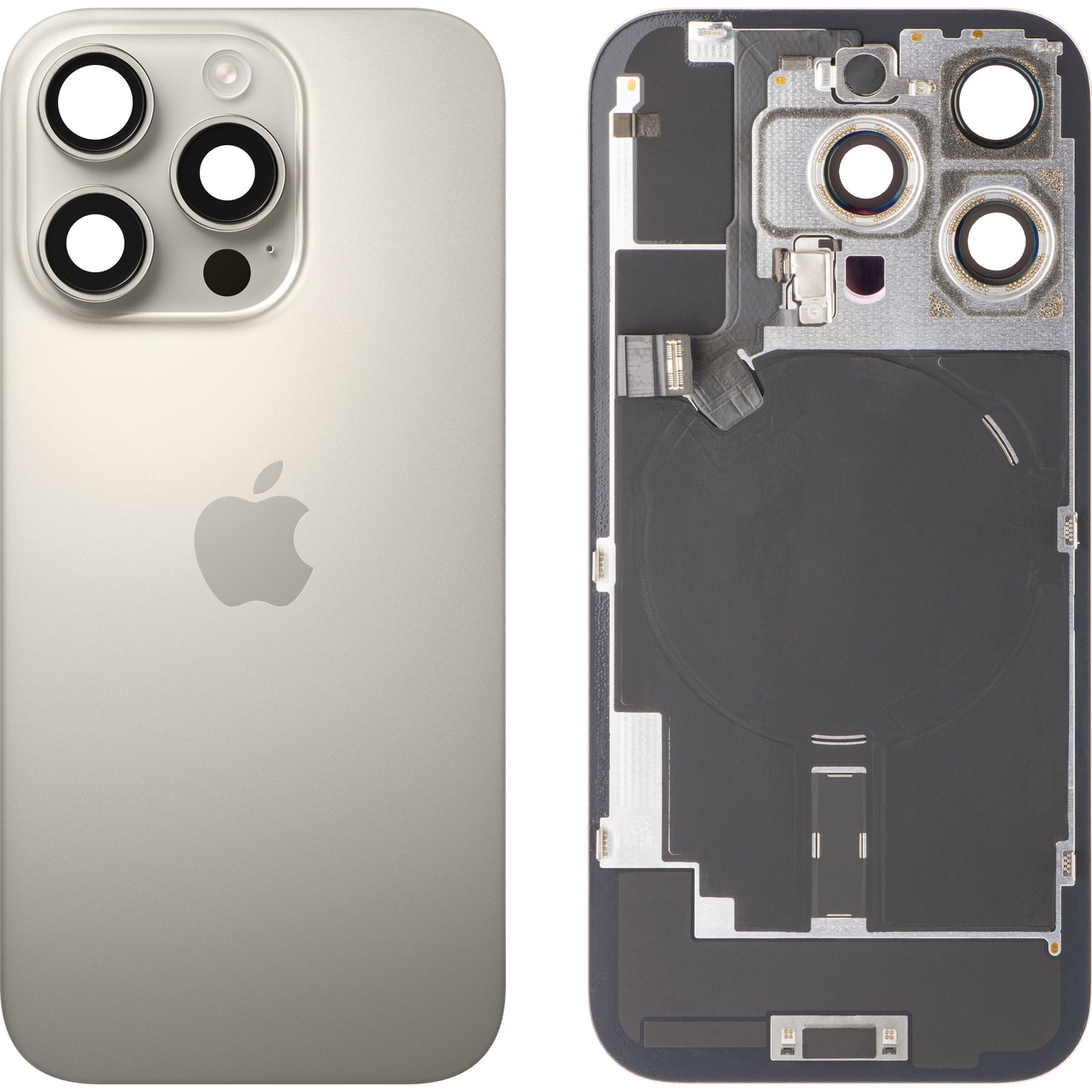 Coque Batterie Apple iPhone 16 Pro, Beige (Titane Naturel), Échange Premium