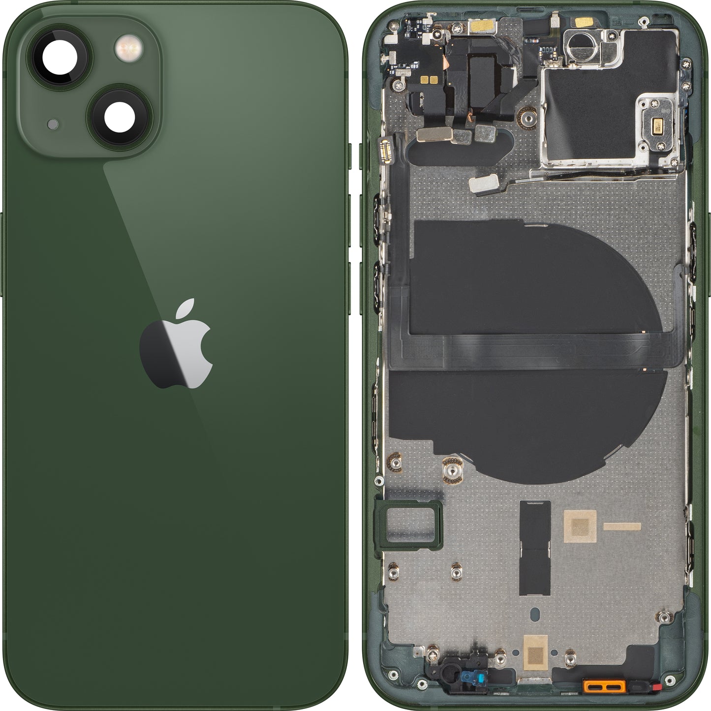 Coperchio Batteria Apple iPhone 13, Con Scocca Centrale, Verde, Swap