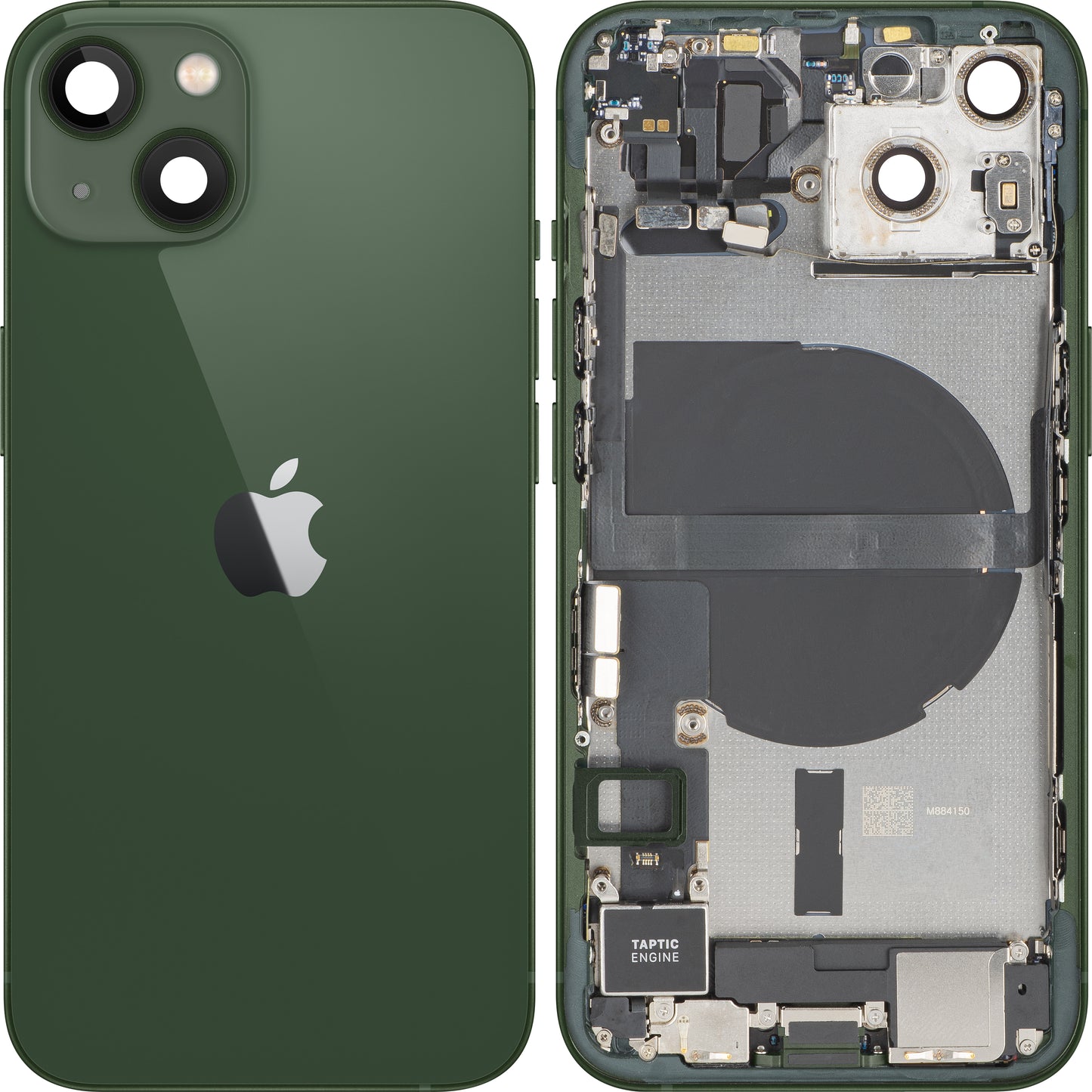 Coperchio Batteria Apple iPhone 13, Con Scocca Centrale, Completo di Parti, Verde, Swap