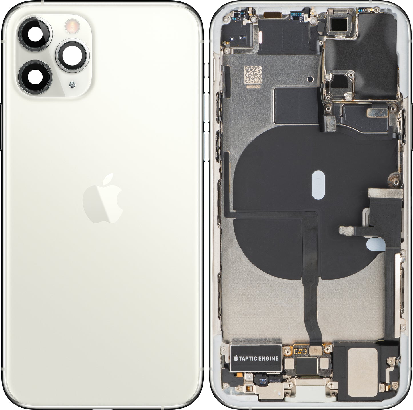 Copertura Batteria Apple iPhone 11 Pro, Con Scocca Centrale, Parti Complete, Argento, Swap