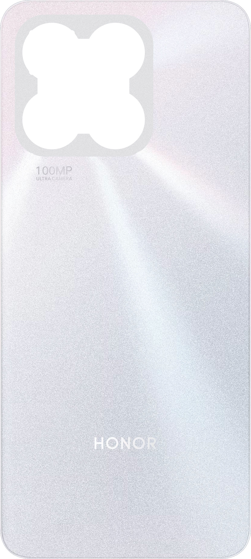 Honor X8a Batteriedeckel, Silber (Titanium Silver), Service Pack 0235AEUR