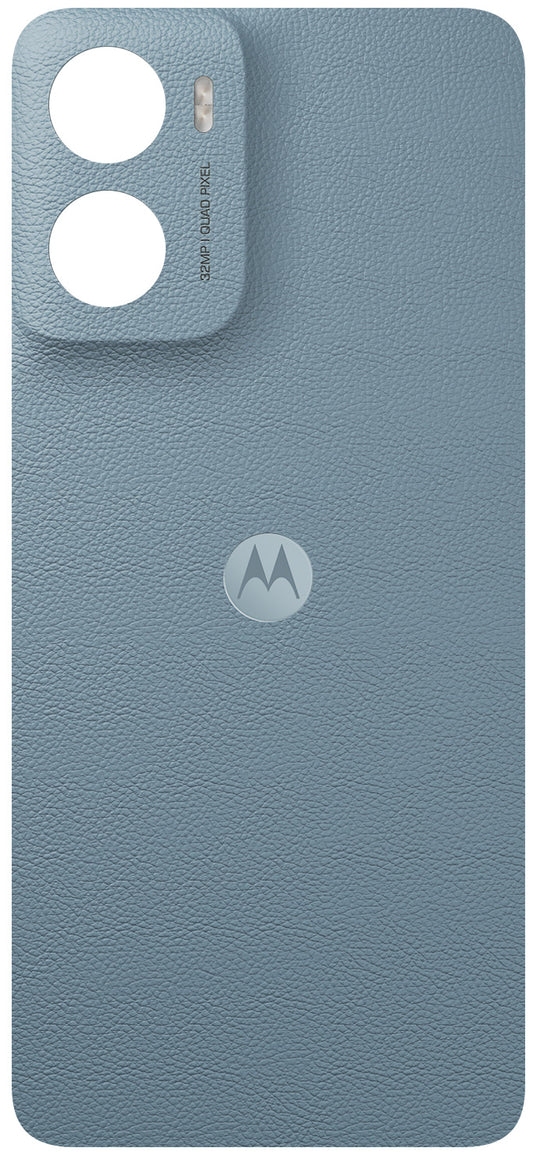 Couvercle de batterie Motorola Moto E15 / G05, Bleu (Misty Blue), Service Pack 5S58C29559
