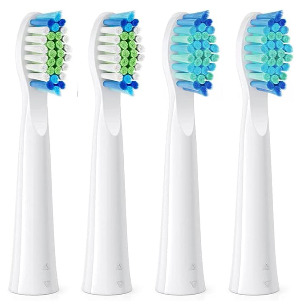 Testina di Ricambio SDD2 per Spazzolino Elettrico Bitvae D2, Set 4 pezzi, Bianco