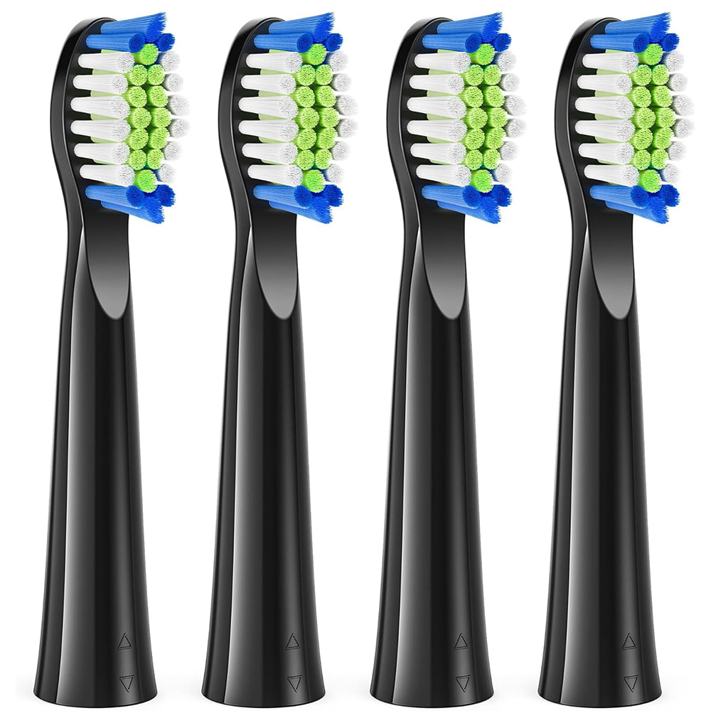 SDD2 Replacement Head for Bitvae D2 Electric Toothbrush, Set of 4, Black
