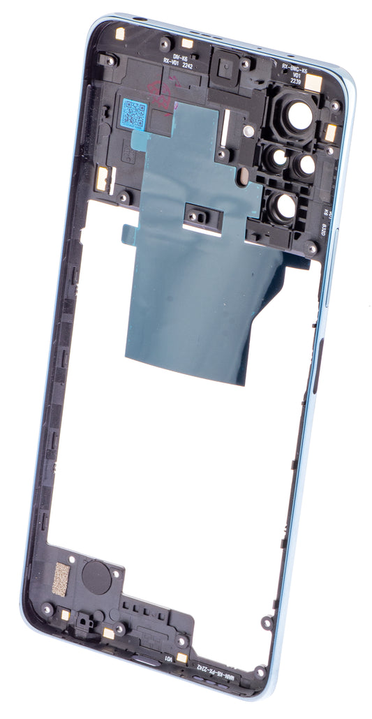 Mijloc Fall - Kamera Glasrücken Xiaomi Redmi Note 10 Pro, blau (Galactic Blue)