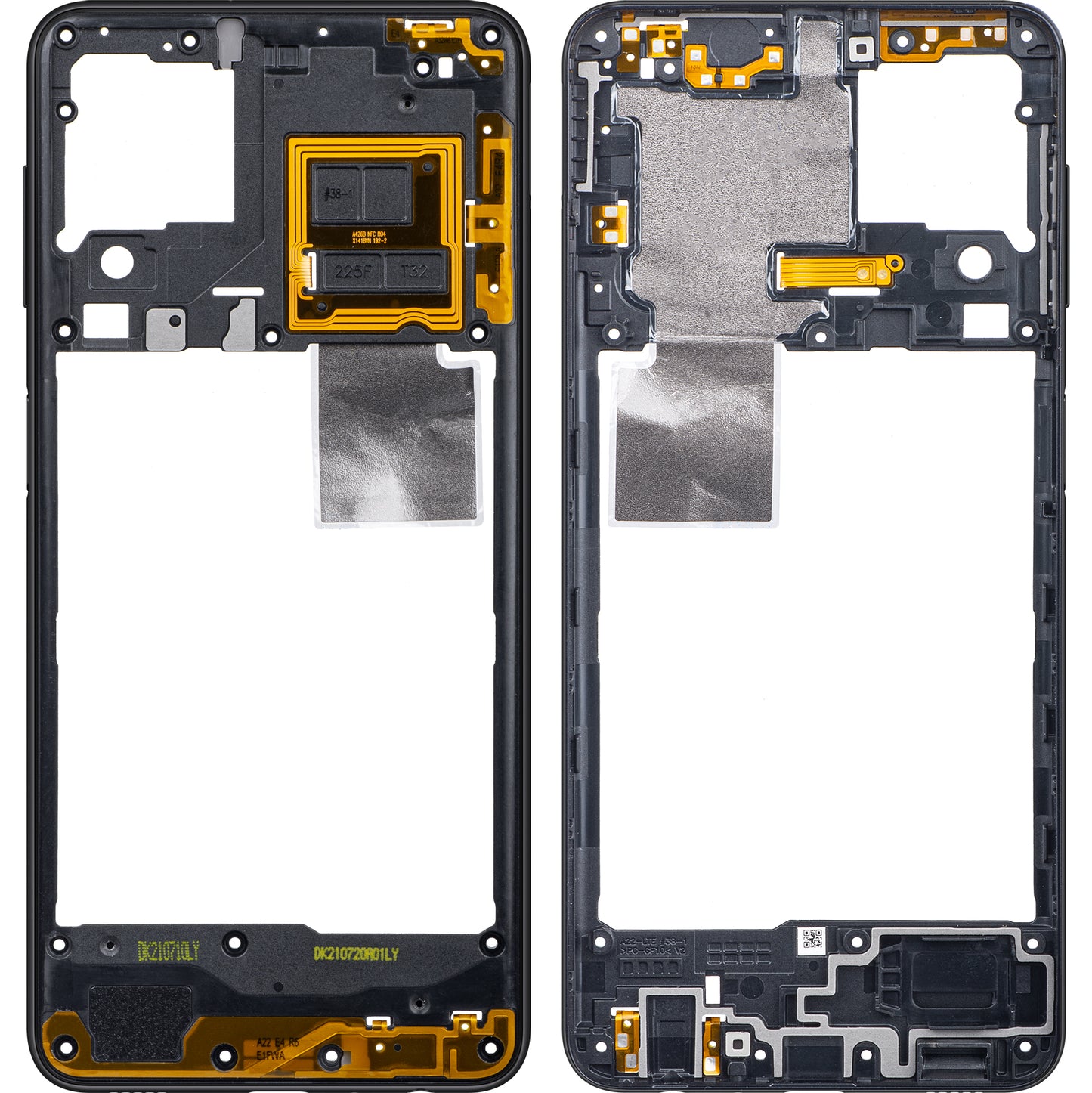 Scocca Centrale Samsung Galaxy A22 A225, Nera