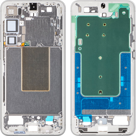 Mijloc Case Samsung Galaxy S24+ S926, Gris (Marble Grey), Service Pack GH82-33413B