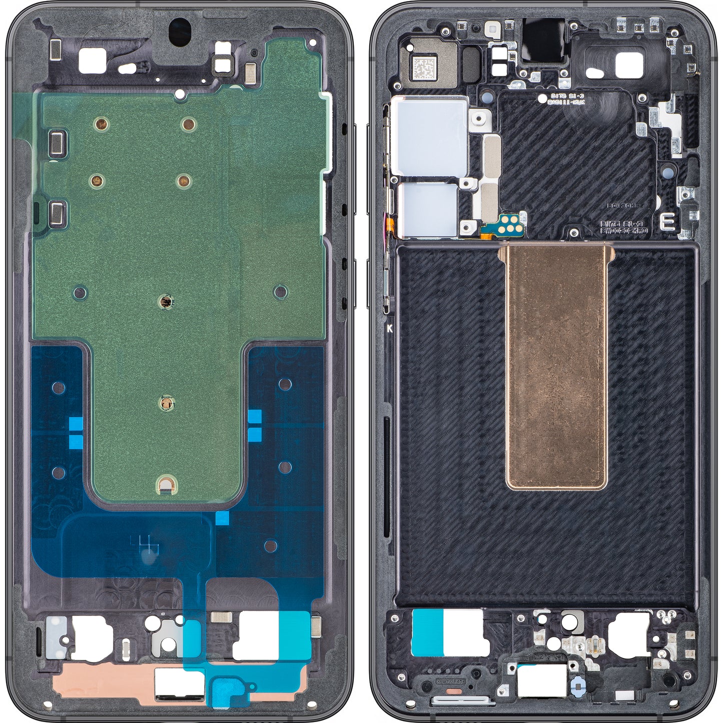 Coque Centrale Samsung Galaxy S23+ S916, Noire (Phantom Black), Service Pack GH96-15838A