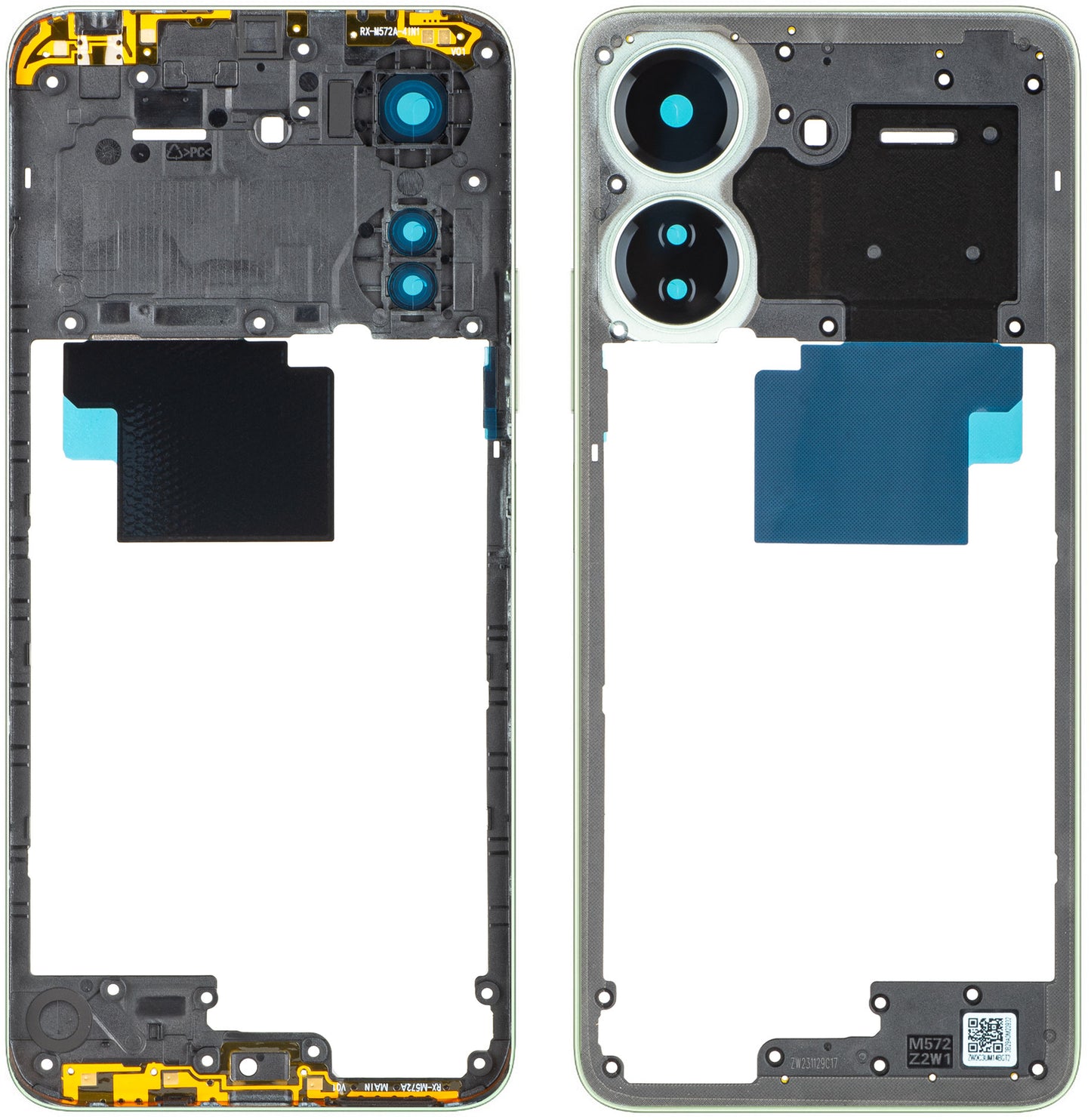 Mittelgehäuse Xiaomi Redmi 13C, Grün (Clover Green), Service Pack 560004C3UA00