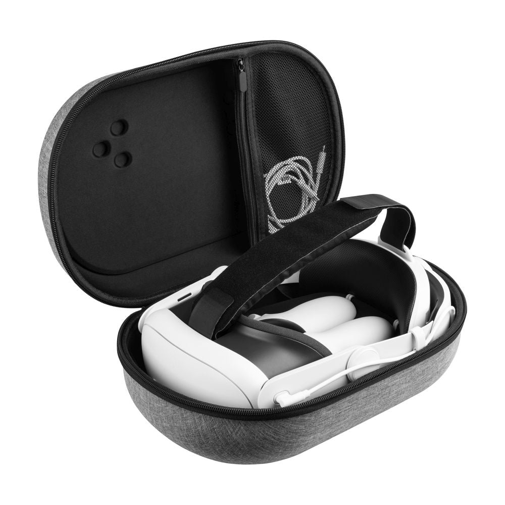 Custodia Protettiva Occhiali VR Fixed per Meta Quest 3S / 3, Grigio