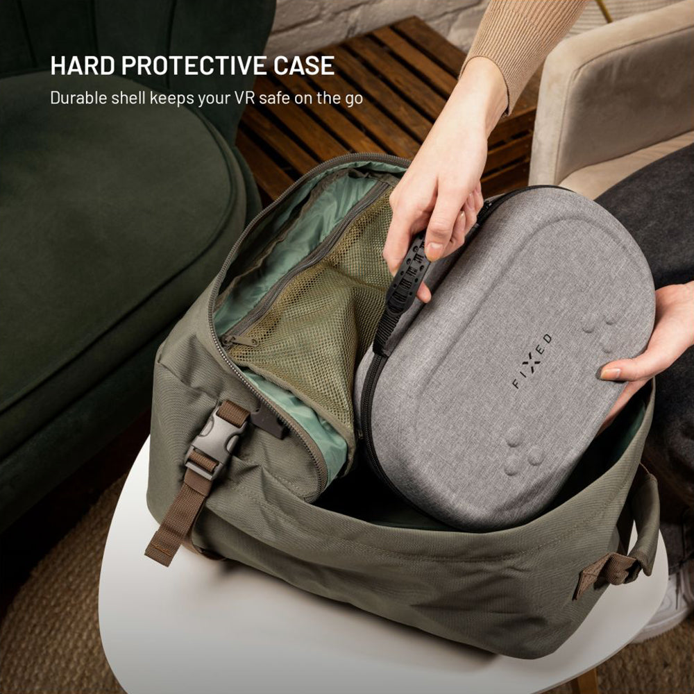 Custodia Protettiva Occhiali VR Fixed per Meta Quest 3S / 3, Grigio