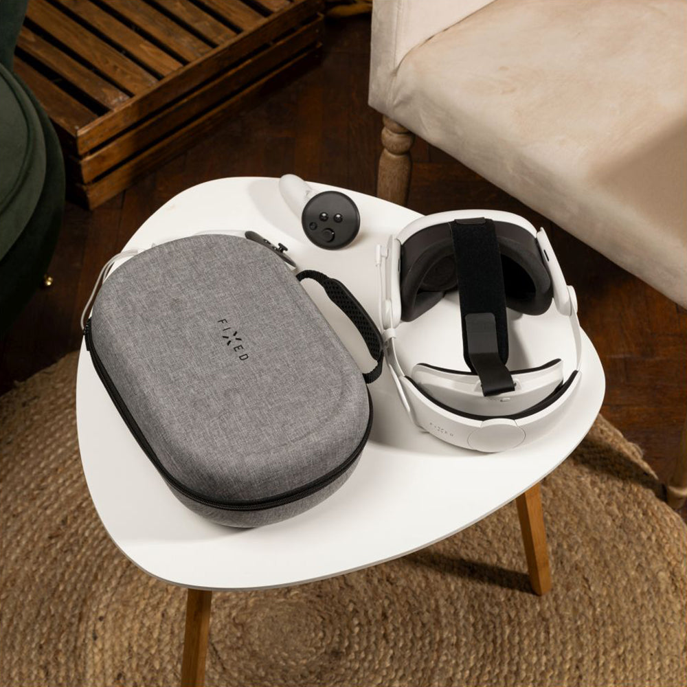 Custodia Protettiva Occhiali VR Fixed per Meta Quest 3S / 3, Grigio