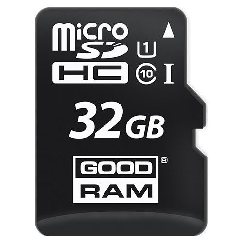 GoodRam microSDHC Speicherkarte, 32GB, Klasse 10 / UHS-1 U1, mit Adapter