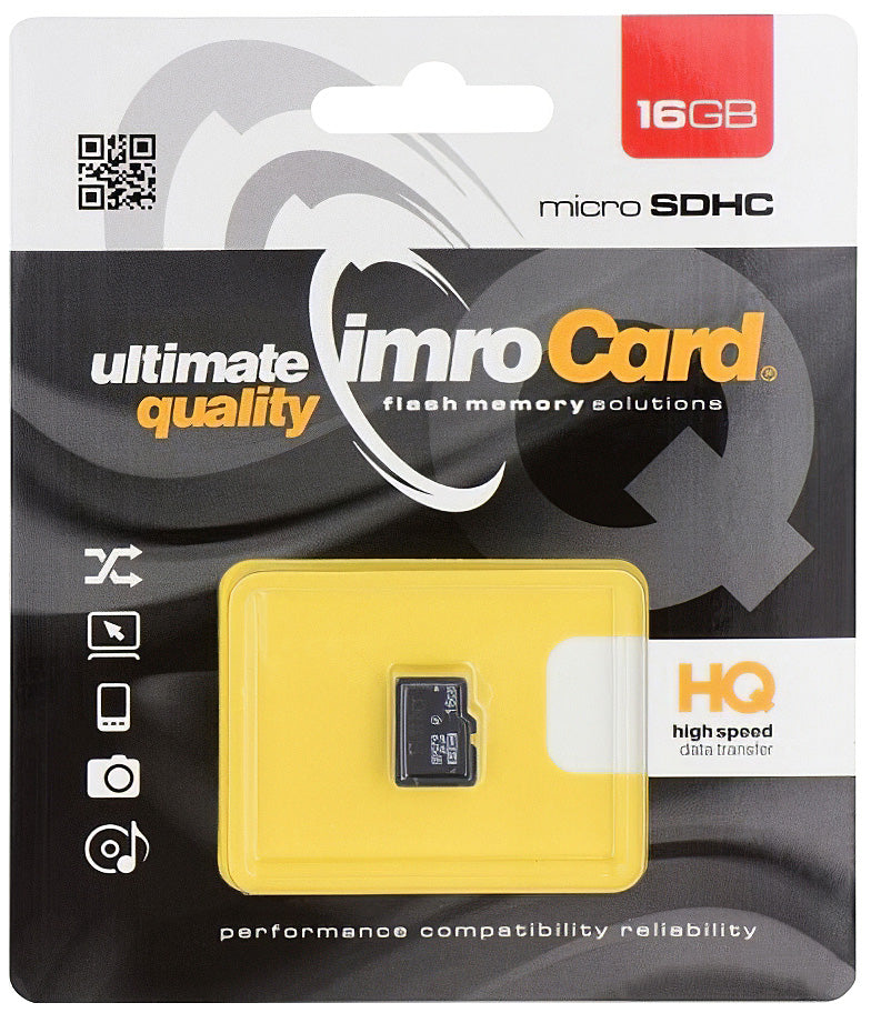 Speicherkarte microSDHC Imro, 16GB, Klasse 6 MicroSD4/16G