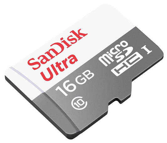 Scheda di Memoria microSDHC SanDisk Ultra, 16Gb, Classe 10 SDSQUNS-016G-GN3MN