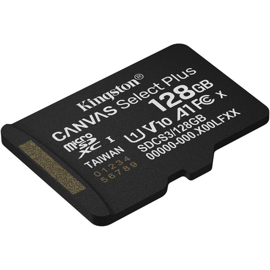 Carte mémoire microSDXC Kingston Canvas Select Plus Android A1, 128Gb, Classe 10 / UHS-1 U1 SDCS3/128GBSP