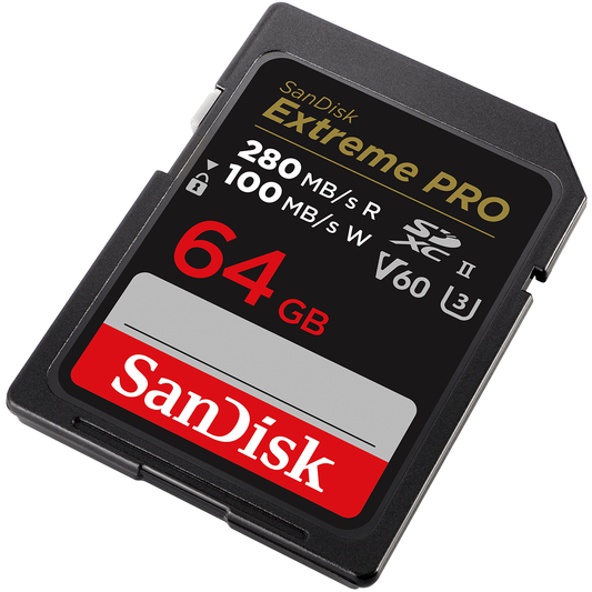 SDXC Speicherkarte SanDisk Extreme Pro, 64GB, Klasse 10 / UHS-2 U3 SDSDXEP-064G-GN4IN
