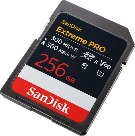 Scheda di memoria SDXC SanDisk Extreme Pro, 256Gb, Classe 10 / UHS-2 U3 SDSDXDM-256G-GN4IN
