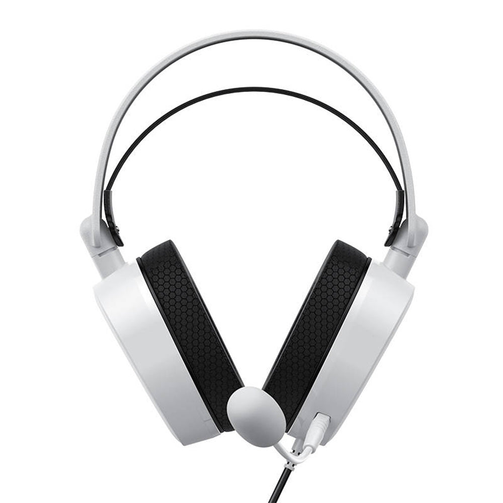 Cuffie Gaming 3.5mm HAVIT H2038U, RGB, 2.1m, Bianche